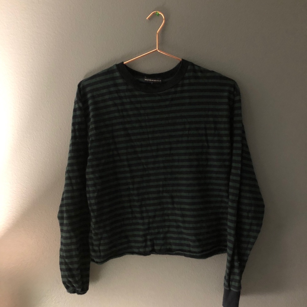 Green and black brandy melville long sleeve